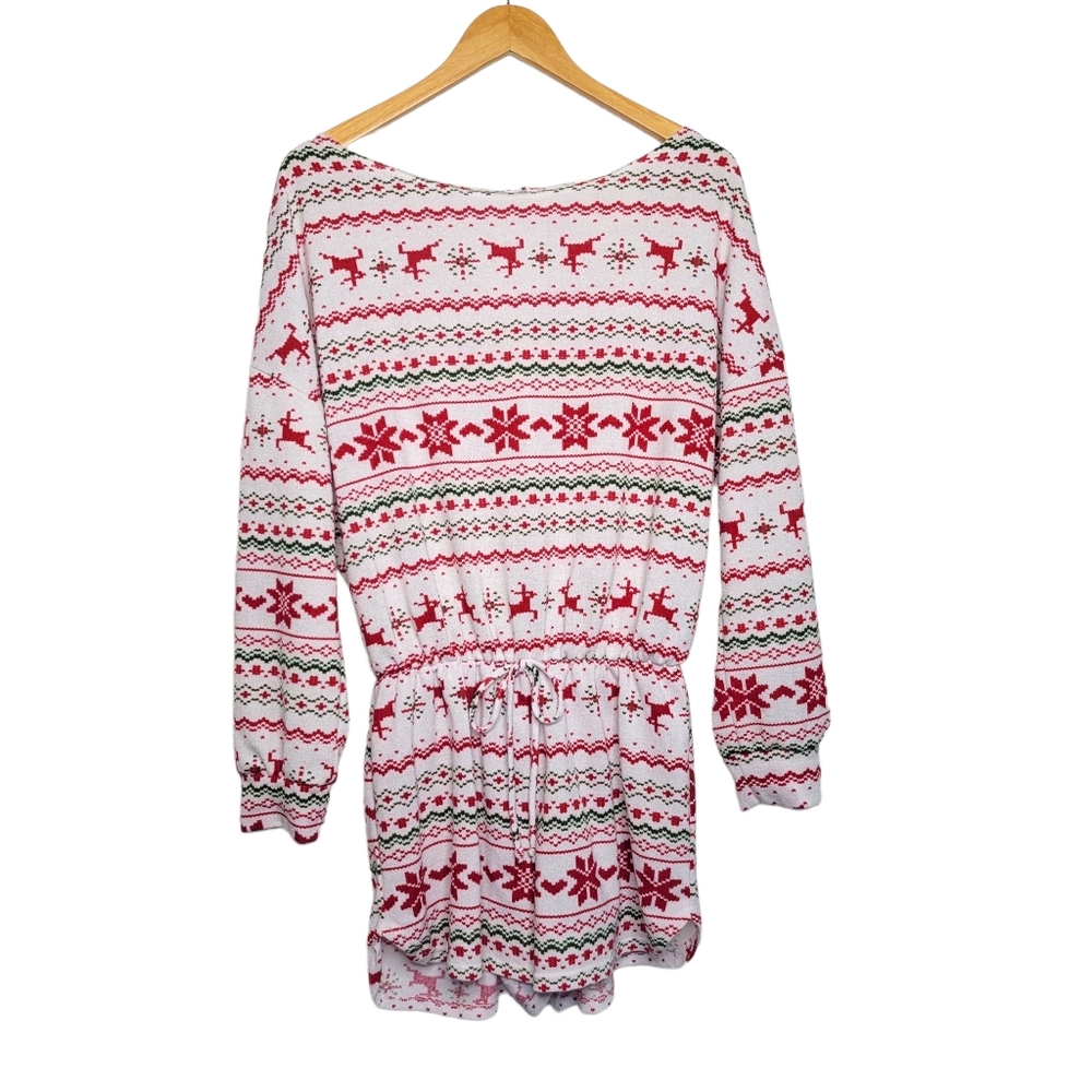 Fantastic Fawn Fair Isle Reindeer Romper